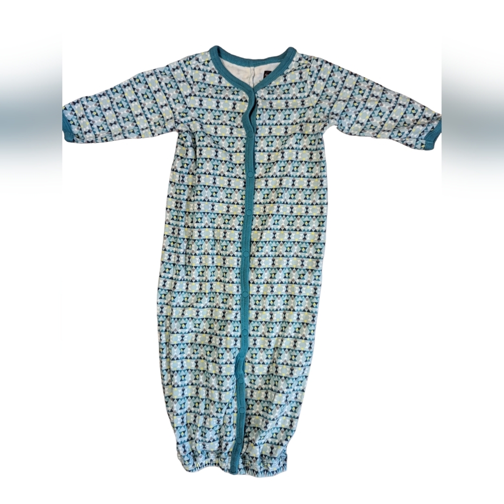 Tea Collection Rio gown and one piece convertible outfit, 3-6 months